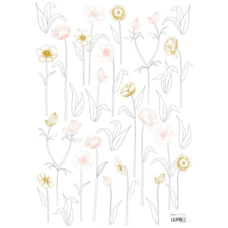 Stickerblad A3 - Little flowers