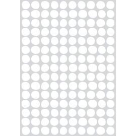 Stickerblad A3 - Dots - Wit