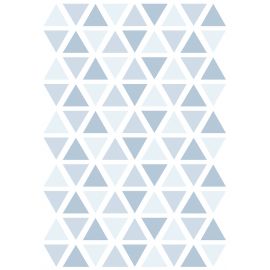 Stickerblad A3 - Driehoekjes - Sweet blue