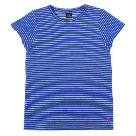 Short Sleeve T-shirt Terry Stripes - Palace blue - Baby
