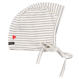 Babymutsje Jersey - Denim stripes