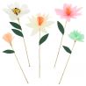 Set van 10 decoratieve bloemen sticks