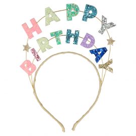 Haarband - Happy Birthday Glitter