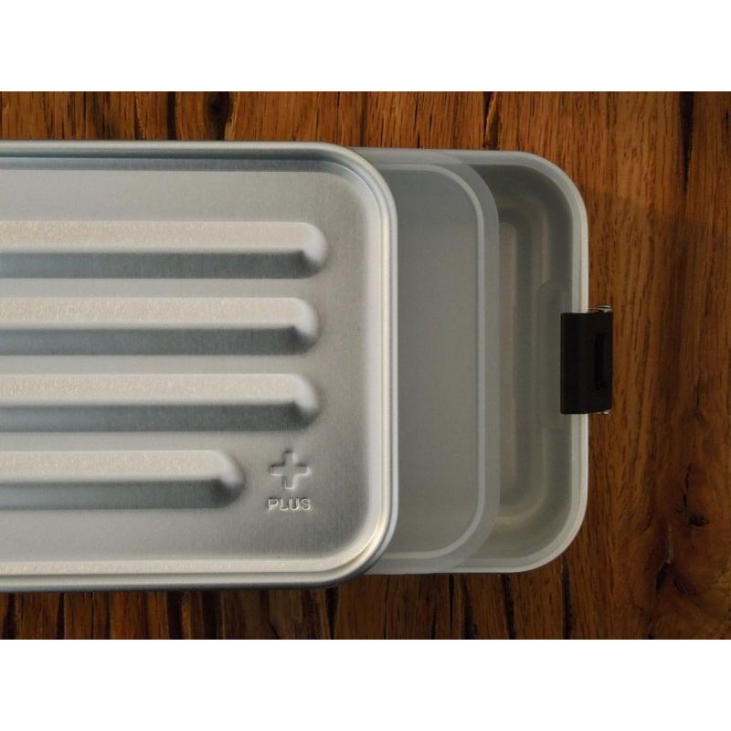 humor Uitsluiting vasteland SIGG - Grijze aluminium lunchbox - Plus - De Kleine Zebra