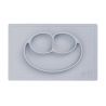 Siliconen eetset Happy Mat - Pewter
