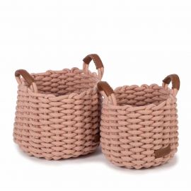 Set met 2 manden Korbo - Medium - Roze