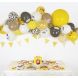 5 coole feestballonnen confetti - black