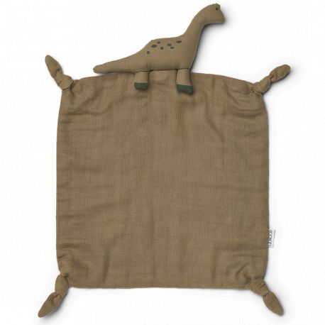 Agnete knuffeldoekje - Dino khaki Agnete knuffeldoekje - Dino khaki
