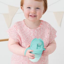 Set van 2 Sip-to-straw bekertjes - Teal