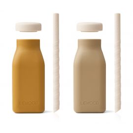 Erika milkshake drinkfles - 2-pack - Golden caramel oat mix