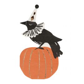 Servetten - Vintage Halloween Crow - Set van 16