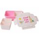 Plastiek Lunchbox - Roze - Party Animal Print