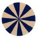 Getuft Arch tapijt - Small - Bright Blue & Off-White