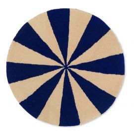 Getuft Arch tapijt - Small - Bright Blue & Off-White