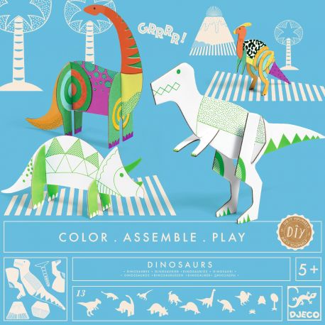 Color. Assemble. Play - Dinosaurussen