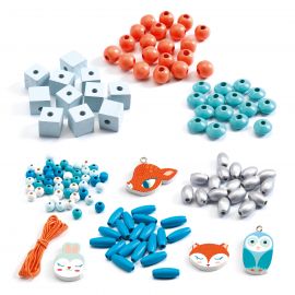 Knappe houten kralen - Kleine dieren