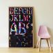 Reuzegrote poster met herpositioneerbare stickers - Alphabet