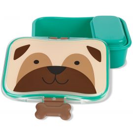 Zoo lunch kit Mopshond - brooddoos met snackdoosje