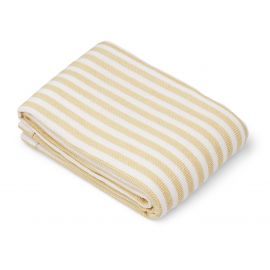 Macy strandhanddoek - Y & D stripe: Jojoba & White