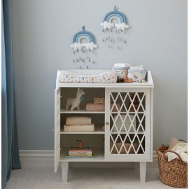 Set van 2 opbergmandjes - Forest &Dusty Blue