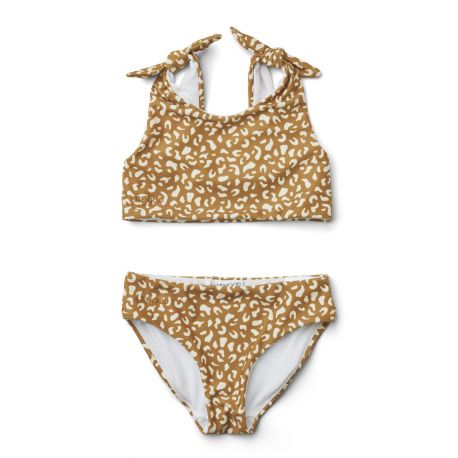 Bow bikini - Mini leo & Golden caramel