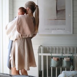 Set van 2 spuugdoeken - Blush & Fog