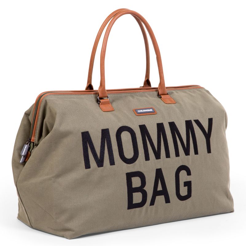 - Mommy bag - Canvas - Khaki - De Kleine