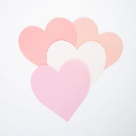 Kleine servetten - Pink Heart