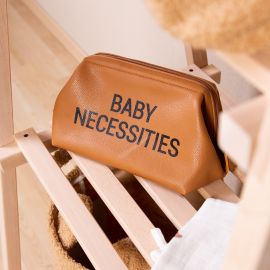 Baby Necessities toilettas - Lederlook - Bruin