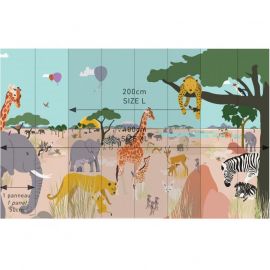 Panorama behang Safari - XL - 400x250cm