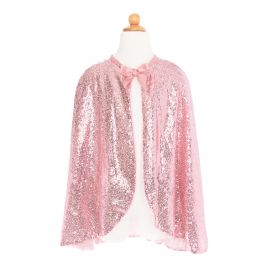 Verkleedcape - Precious Pink Sequins