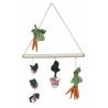 Handgemaakte muurhanger Veggies | Deco voor de kinderkamer