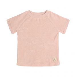 T-shirt in terry badstof - Powder pink