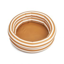 Leonore zwembadje - Stripe: Golden caramel & creme de la creme