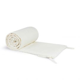 Lin français bed- en boxbumper - Off White - 207x32x2 cm