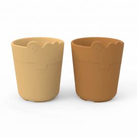 Kiddish mini beker Croco - 2-pack - Mustard