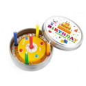 'candle to go' Birthday kaars in tinnen doosje