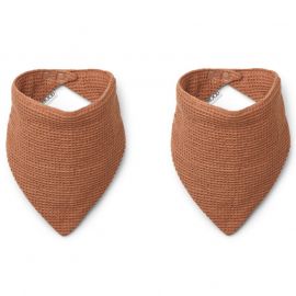 Siri bandana slabbetjes - 2-pack - Tuscany rose