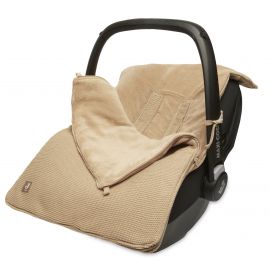 Voetenzak groep 0+ - 3/5 punts gordel - Basic Knit Biscuit