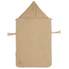 Voetenzak groep 0+ - 3/5 punts gordel - Basic Knit Biscuit