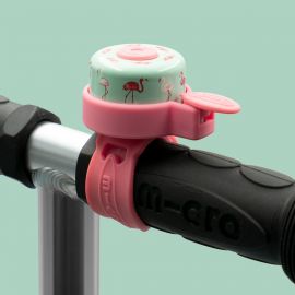 Micro klein fietsbelletje - Flamingo