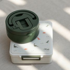 Lunchbox met isothermische lunchpot - White dino