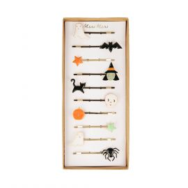 Set van 10 haarspelden - Enamel Halloween