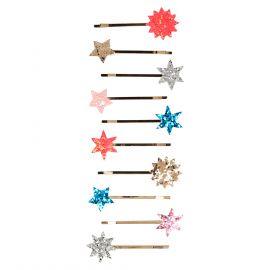 Set van 10 haarspelden - Glitter Star