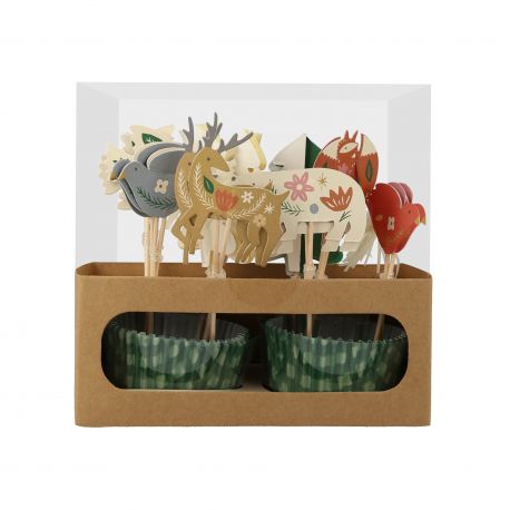 Cupcake Kit - Folk Woodland Cupcake Kit - Folk Woodland