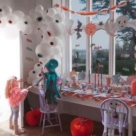 Grote papieren borden - Pastel Halloween - Set van 8