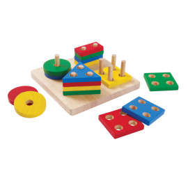 Plan Toys - Geometrisch Sorteerbord