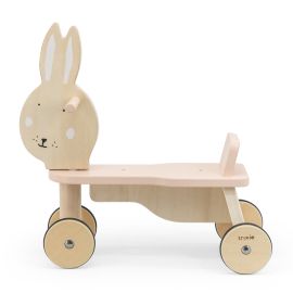 Houten fietsje met 4 wielen - Mrs. Rabbit