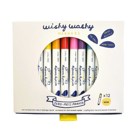 12 Wishy Washy Markers zonder chemische geurtjes voor alle oppervlakken