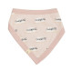 Omkeerbare Bandana Bib - 0 tot 12 maanden - Roze zegels